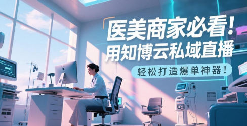 医美商家必看！用知博云私域直播，轻松打造爆单神器！