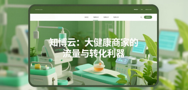 知博云：大健康商家的流量与转化利器